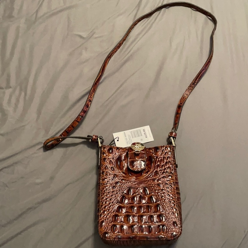 Marley Brahmin Crossbody, color Pecan Melbourne